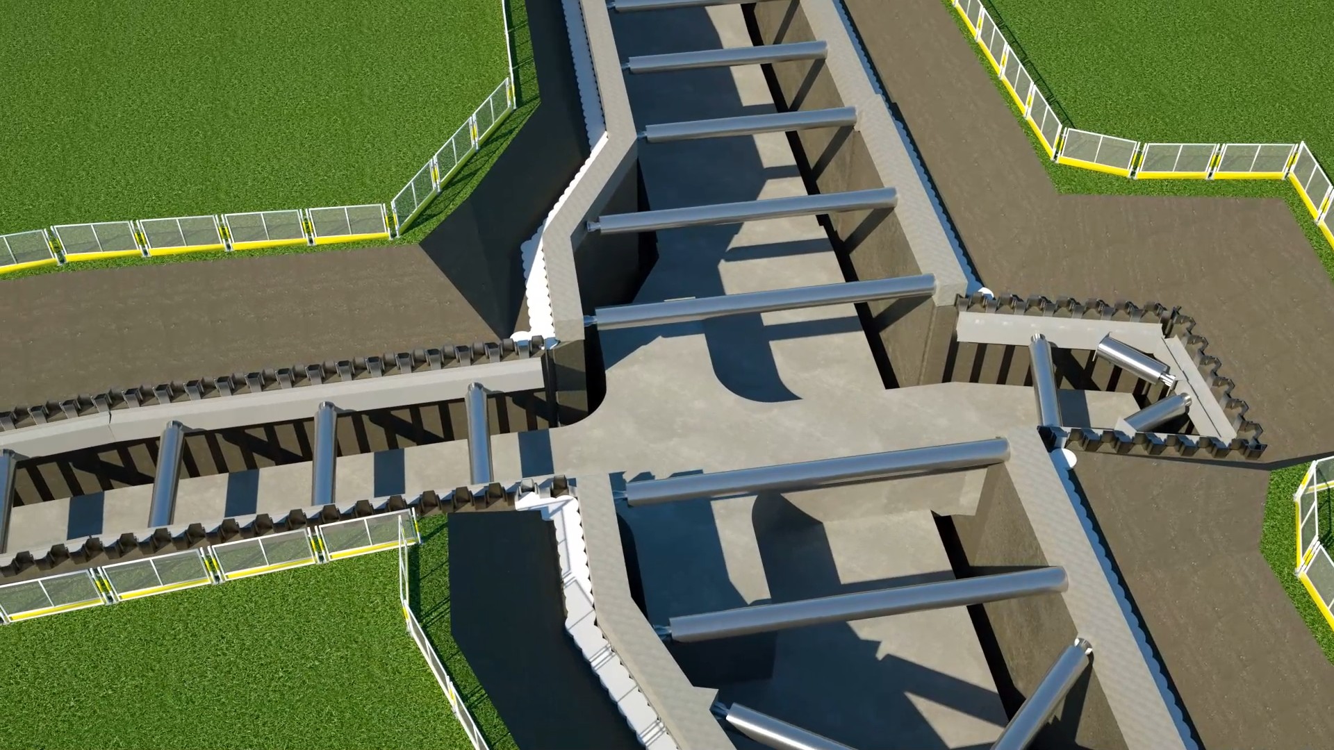 交叉節(jié)點施工模擬 交叉節(jié)點施工模擬